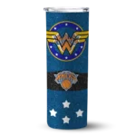 personalized new york knicks star cluster blue skinny tumbler best selling 1.webp