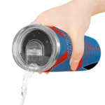 personalized oklahoma city thunder camo texture blue skinny tumbler best selling 1.webp