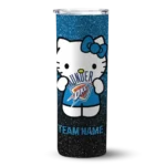 personalized oklahoma city thunder hello kitty blue black skinny tumbler best selling 1.webp