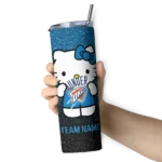 personalized oklahoma city thunder hello kitty blue black skinny tumbler best selling 1.webp