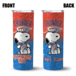 personalized oklahoma city thunder snoopy attitude blue skinny tumbler best selling 1.webp