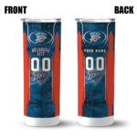personalized oklahoma city thunder stacked diamond blue skinny tumbler best selling 1.webp