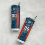 personalized oklahoma city thunder stacked diamond blue skinny tumbler best selling 1.webp