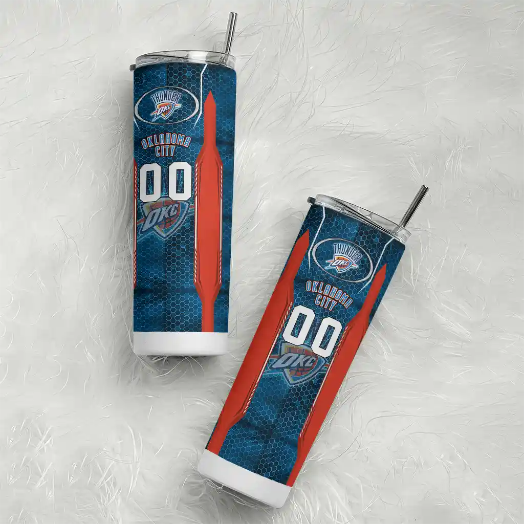 personalized oklahoma city thunder stacked diamond blue skinny tumbler top rated.webp personalized oklahoma city thunder stacked diamond blue skinny tumbler top rated.webp