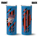 personalized oklahoma city thunder star pop blue black skinny tumbler best selling 1.webp