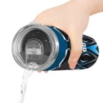 personalized oklahoma city thunder superman emblem blue black skinny tumbler best selling 1.webp