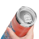 personalized oklahoma city thunder swirl texture blue skinny tumbler best selling 1.webp