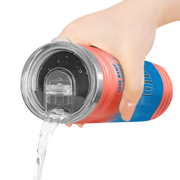 personalized oklahoma city thunder swirl texture blue skinny tumbler latest model.webp