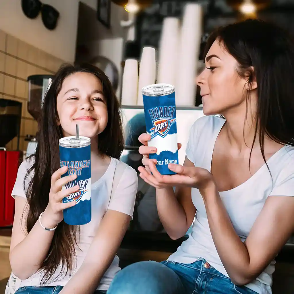 personalized oklahoma city thunder torn band blue white skinny tumbler trendy.webp personalized oklahoma city thunder torn band blue white skinny tumbler trendy.webp