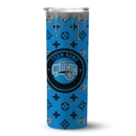 personalized orlando magic camo streak blue skinny tumbler best selling 1.webp