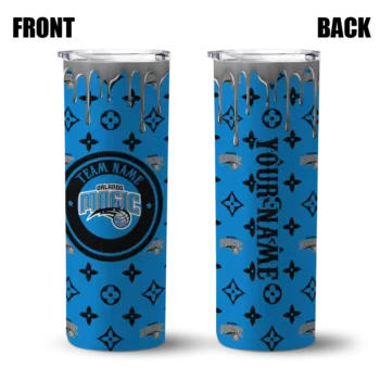 personalized orlando magic camo streak blue skinny tumbler fashion forward 1.webp