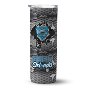 personalized orlando magic chevron v blue gray skinny tumbler best selling 1.webp