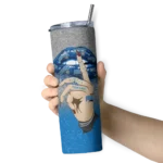 personalized orlando magic sparkle lips blue skinny tumbler best selling 1.webp