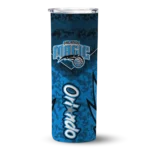 personalized orlando magic spiral burst print blue skinny tumbler best selling 1.webp
