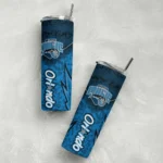 personalized orlando magic spiral burst print blue skinny tumbler best selling 1.webp