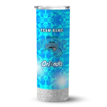 personalized orlando magic starburst tiles blue skinny tumbler best selling 1.webp