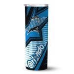 personalized orlando magic web stripes blue white skinny tumbler best selling 2.webp