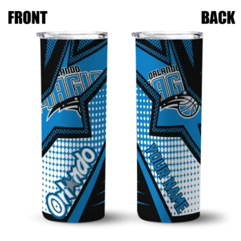 personalized orlando magic web stripes blue white skinny tumbler fashion forward 1.webp