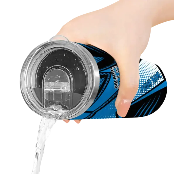personalized orlando magic web stripes blue white skinny tumbler latest model 2.webp