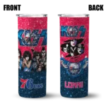 personalized philadelphia 76ers kiss band red skinny tumbler best selling 1.webp