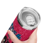personalized philadelphia 76ers kiss band red skinny tumbler best selling 1.webp