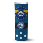 personalized philadelphia 76ers star cluster blue skinny tumbler best selling 1.webp