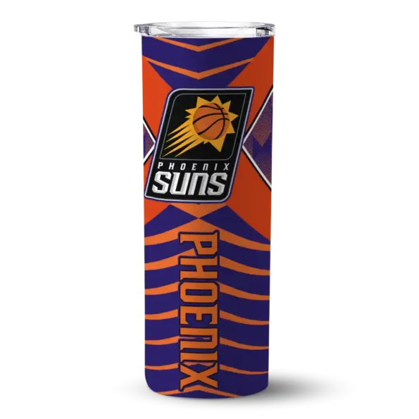 personalized phoenix suns camo texture purple skinny tumbler best selling.webp