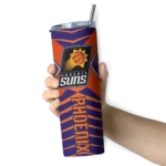 personalized phoenix suns camo texture purple skinny tumbler best selling 1 2.webp