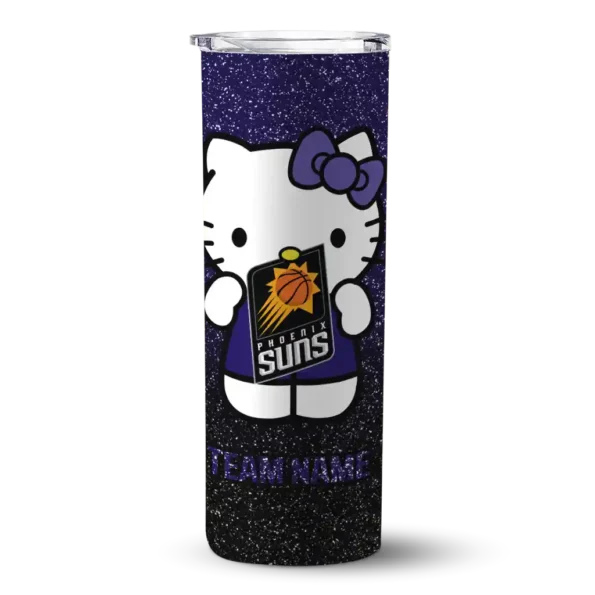 personalized phoenix suns hello kitty purple black skinny tumbler best selling 1.webp