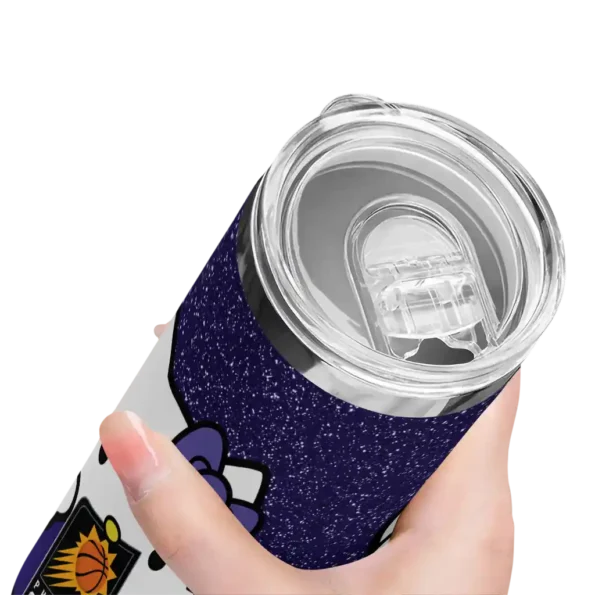 personalized phoenix suns hello kitty purple black skinny tumbler high quality.webp