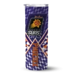 personalized phoenix suns monogram burst purple white skinny tumbler best selling 1.webp
