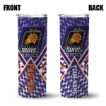 personalized phoenix suns monogram burst purple white skinny tumbler best selling 1.webp