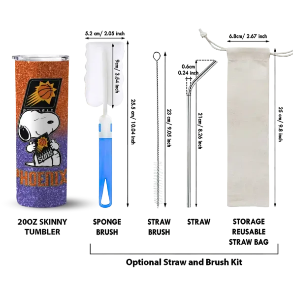 personalized phoenix suns snoopy attitude purple skinny tumbler new arrival.webp