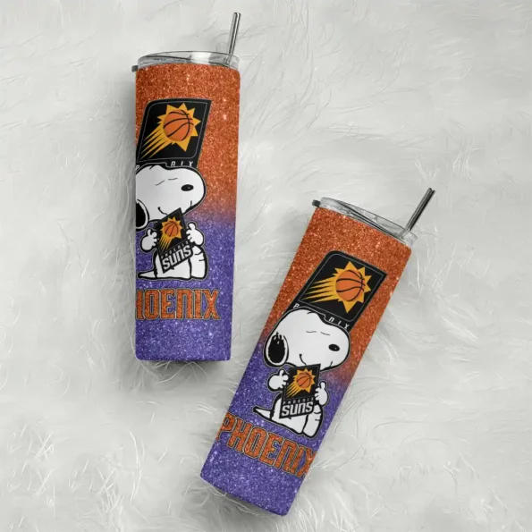 personalized phoenix suns snoopy attitude purple skinny tumbler top rated.webp