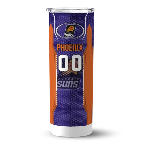 personalized phoenix suns stacked diamond purple skinny tumbler best selling 1.webp