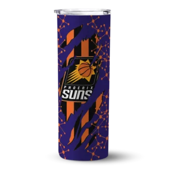 personalized phoenix suns star pop purple black skinny tumbler best selling 1.webp