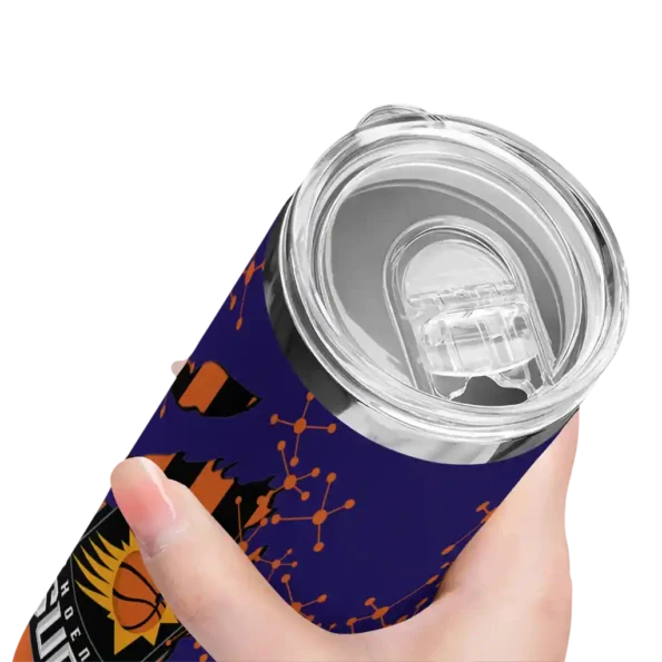 personalized phoenix suns star pop purple black skinny tumbler high quality.webp