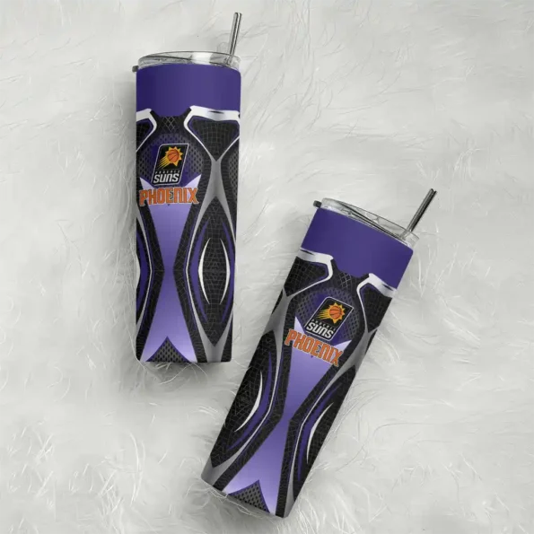 personalized phoenix suns superman emblem purple black skinny tumbler top rated.webp