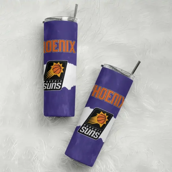 personalized phoenix suns torn band purple white skinny tumbler top rated.webp