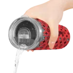 personalized portland trail blazers camo streak red skinny tumbler best selling 1.webp