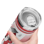 personalized portland trail blazers snoopy dog red white skinny tumbler best selling 1.webp