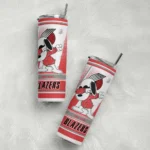 personalized portland trail blazers snoopy dog red white skinny tumbler best selling 1.webp
