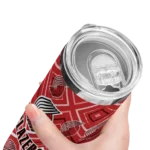 personalized portland trail blazers zipper leopard red skinny tumbler best selling 1.webp