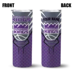 personalized sacramento kings chevron stripes purple skinny tumbler best selling 1.webp