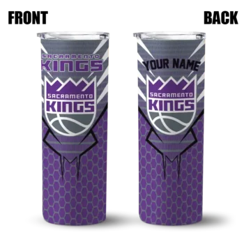 personalized sacramento kings chevron stripes purple skinny tumbler fashion forward.webp
