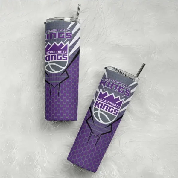 personalized sacramento kings chevron stripes purple skinny tumbler top rated.webp