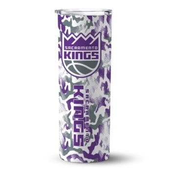 personalized sacramento kings claw marks purple white skinny tumbler best selling.webp