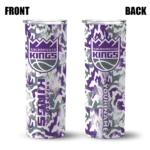 personalized sacramento kings claw marks purple white skinny tumbler best selling 1.webp