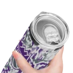 personalized sacramento kings claw marks purple white skinny tumbler best selling 1.webp