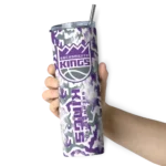 personalized sacramento kings claw marks purple white skinny tumbler best selling 1.webp